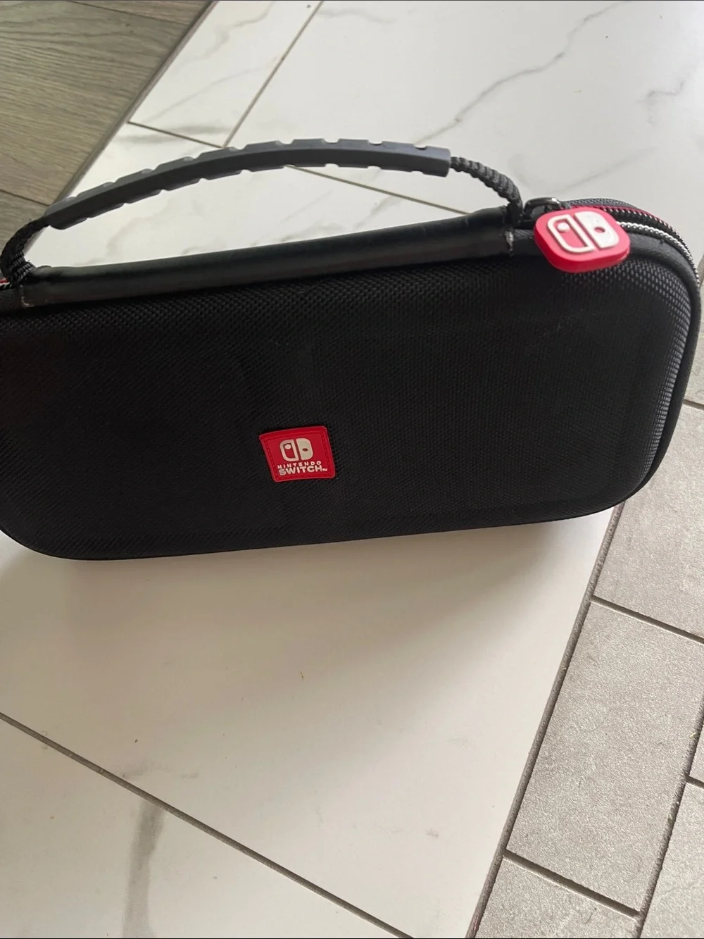 Nintendo Black Carry Case with Red Trim and Logo